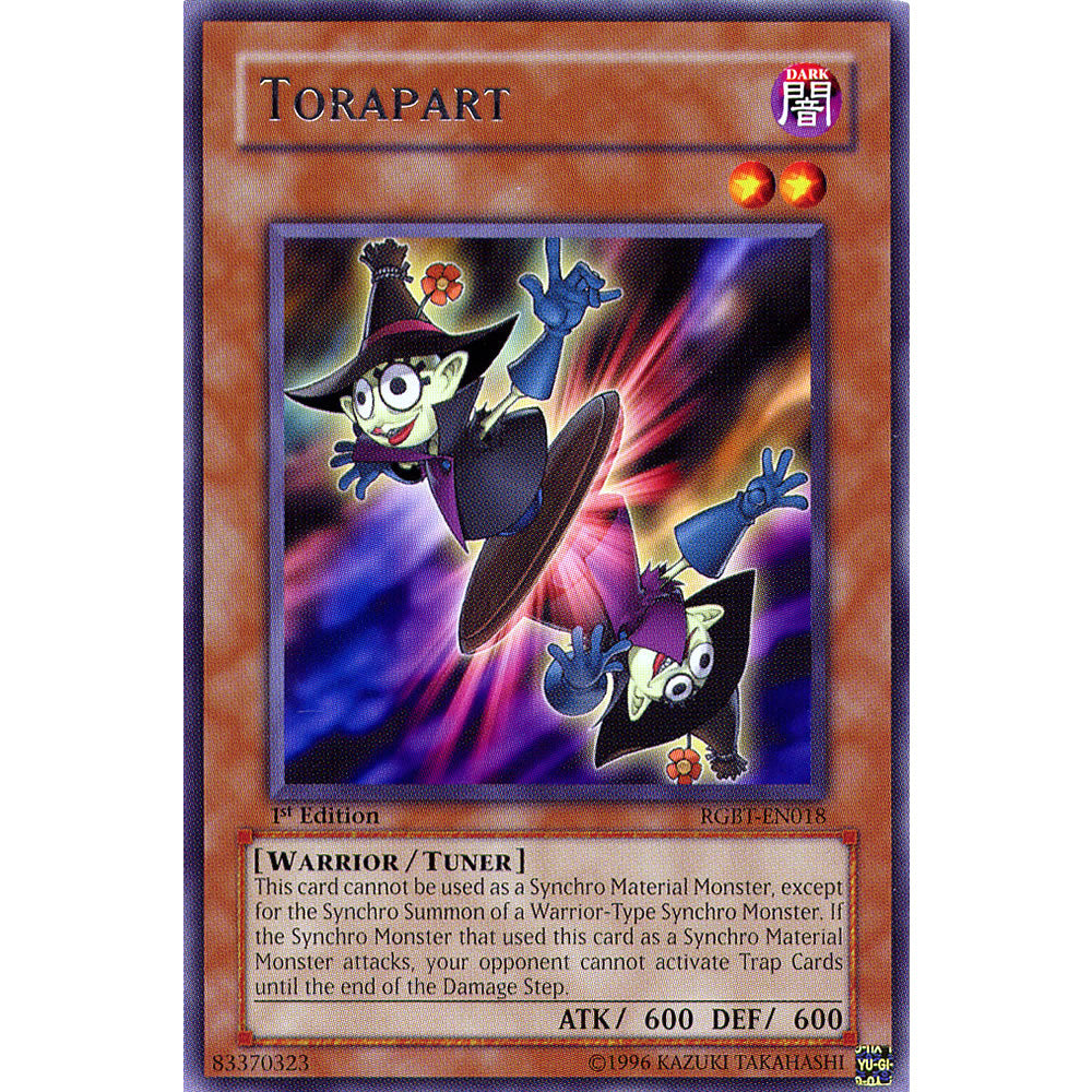 Torapart RGBT-EN018 Yu-Gi-Oh! Card from the Raging Battle Set