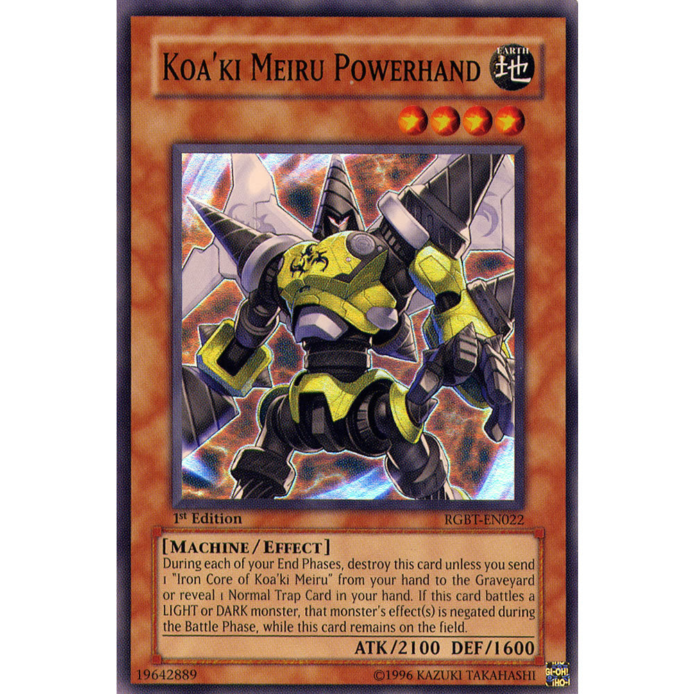 Koa'ki Meiru Powerhand RGBT-EN022 Yu-Gi-Oh! Card from the Raging Battle Set