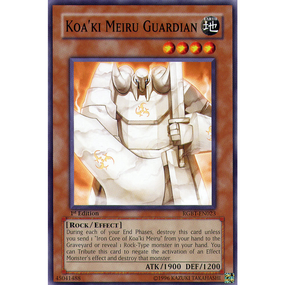 Koa'ki Meiru Guardian RGBT-EN023 Yu-Gi-Oh! Card from the Raging Battle Set