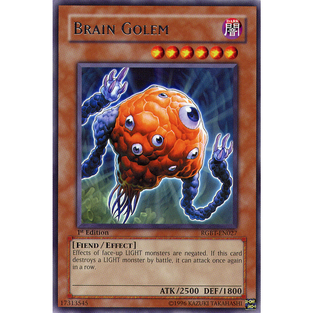 Brain Golem RGBT-EN027 Yu-Gi-Oh! Card from the Raging Battle Set