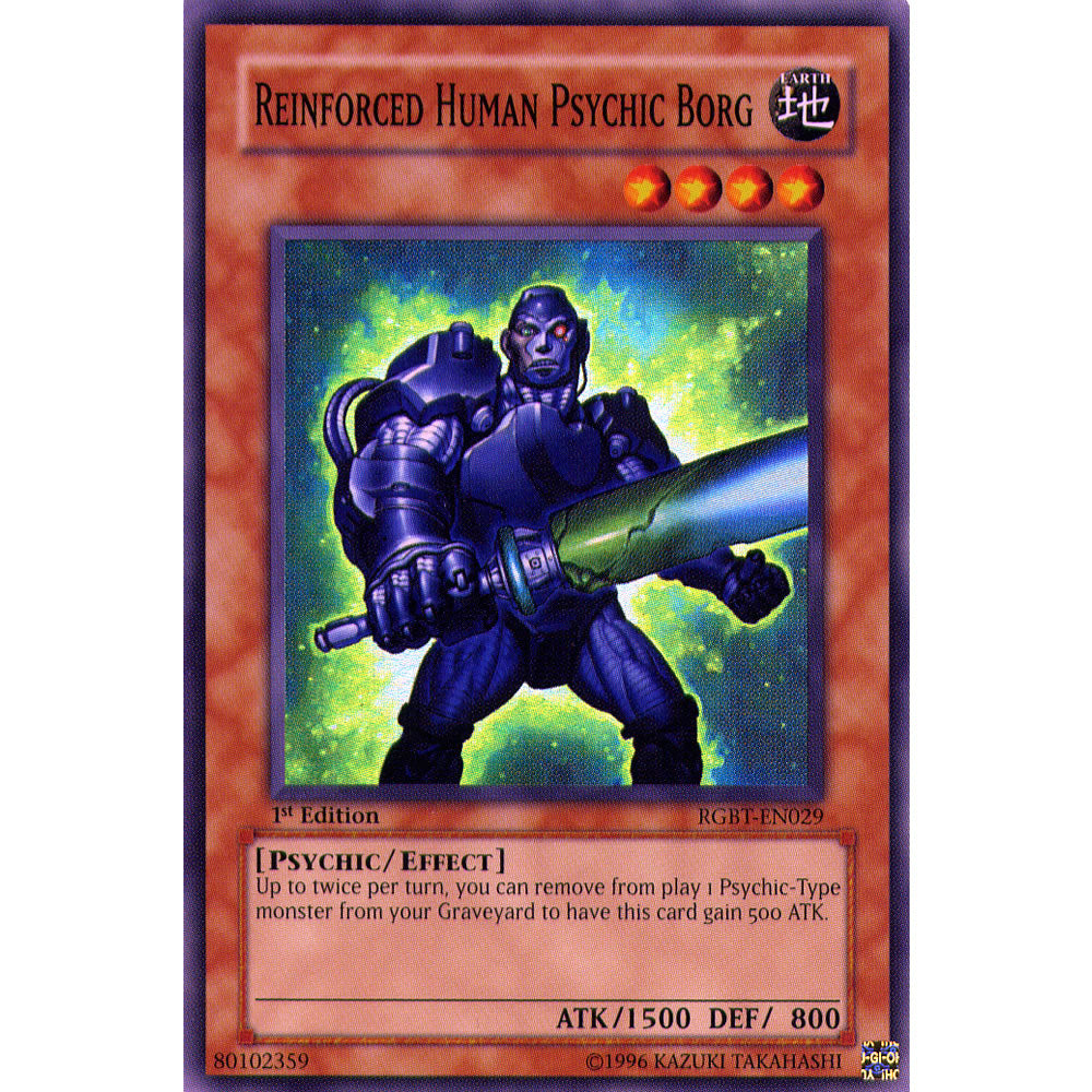 Reinforced Human Psychic Borg RGBT-EN029 Yu-Gi-Oh! Card from the Raging Battle Set