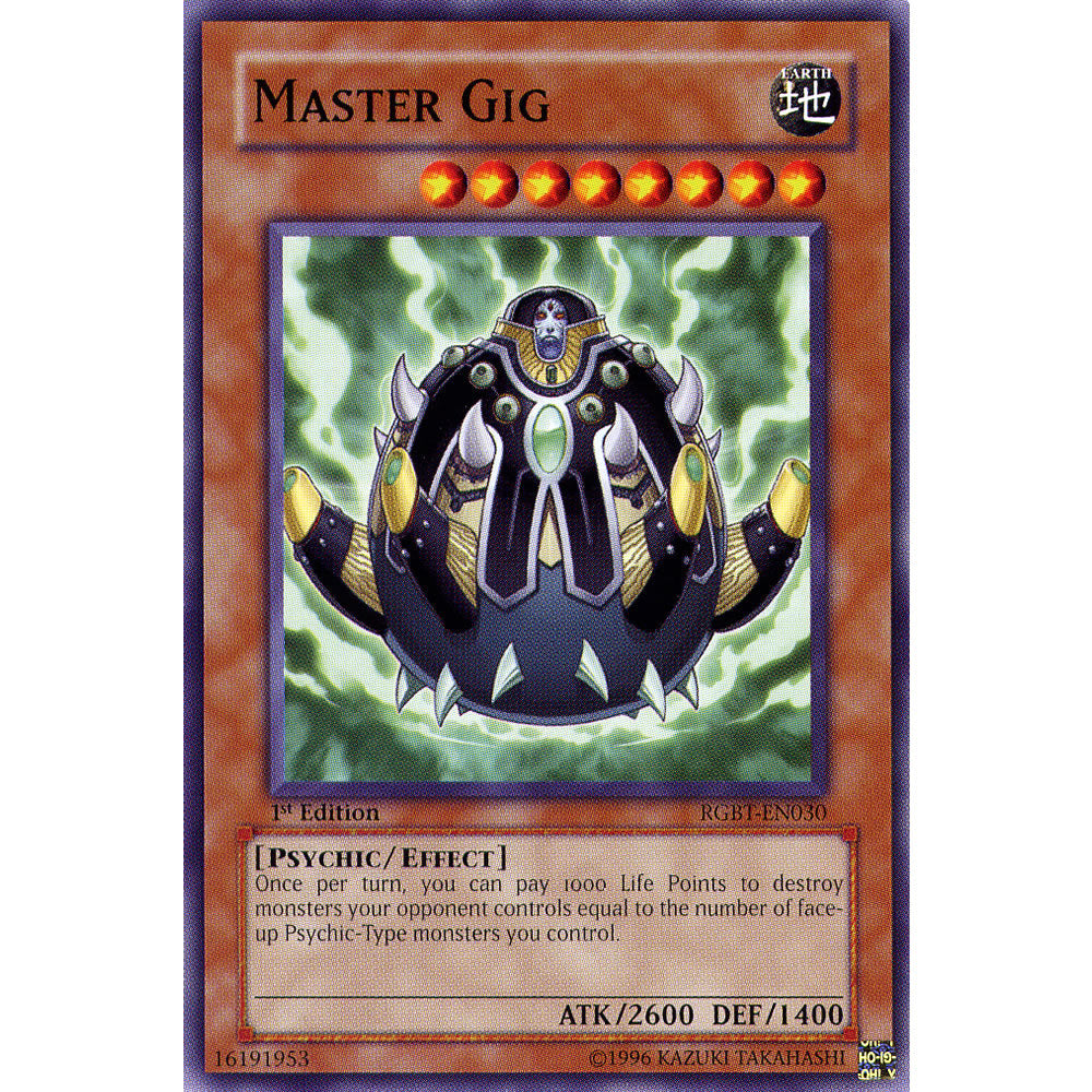 Master Gig RGBT-EN030 Yu-Gi-Oh! Card from the Raging Battle Set