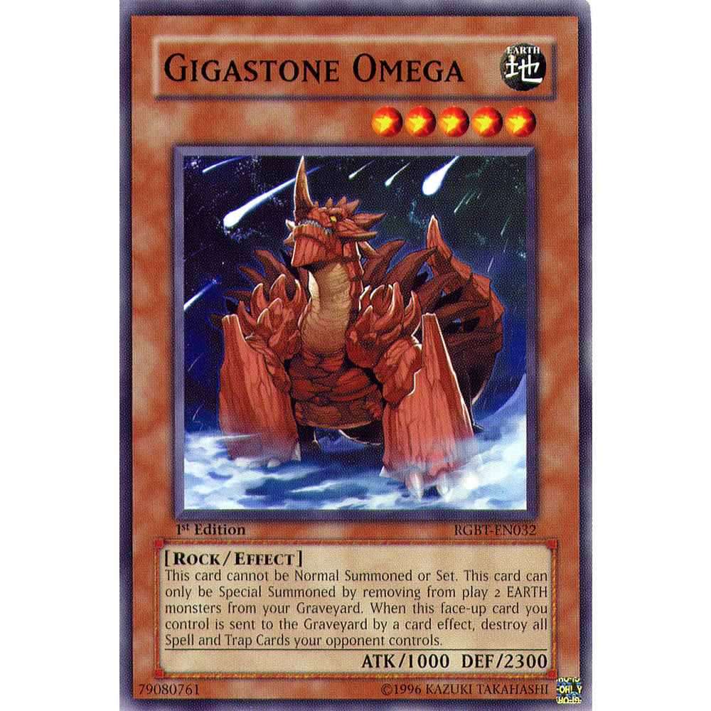 Gigastone Omega RGBT-EN032 Yu-Gi-Oh! Card from the Raging Battle Set