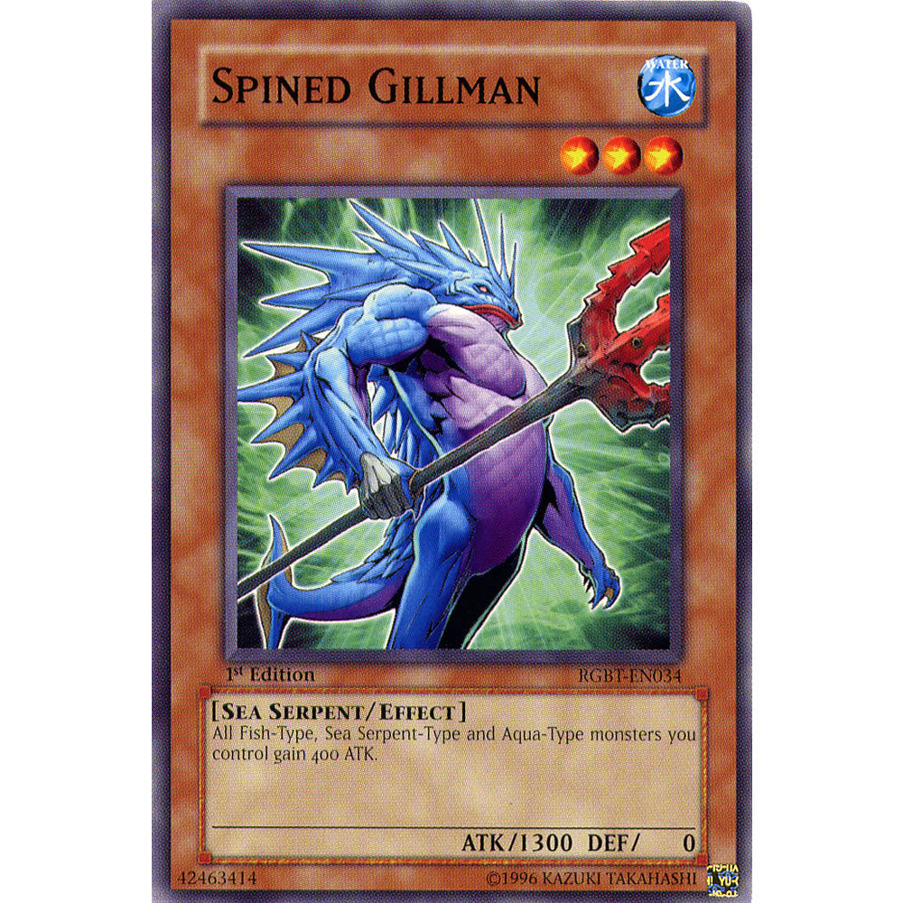 Spined Gillman RGBT-EN034 Yu-Gi-Oh! Card from the Raging Battle Set