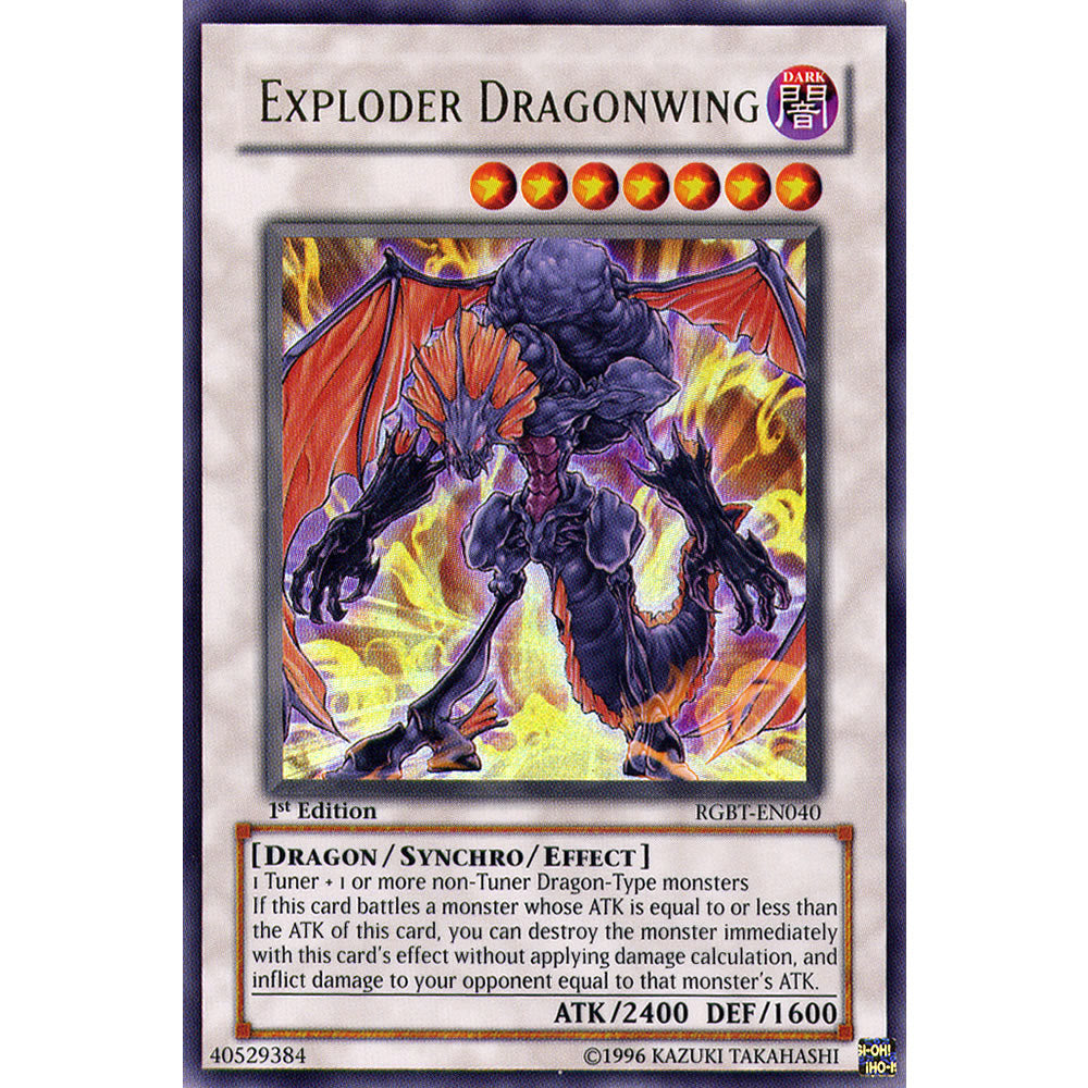 Exploder Dragonwing RGBT-EN040 Yu-Gi-Oh! Card from the Raging Battle Set