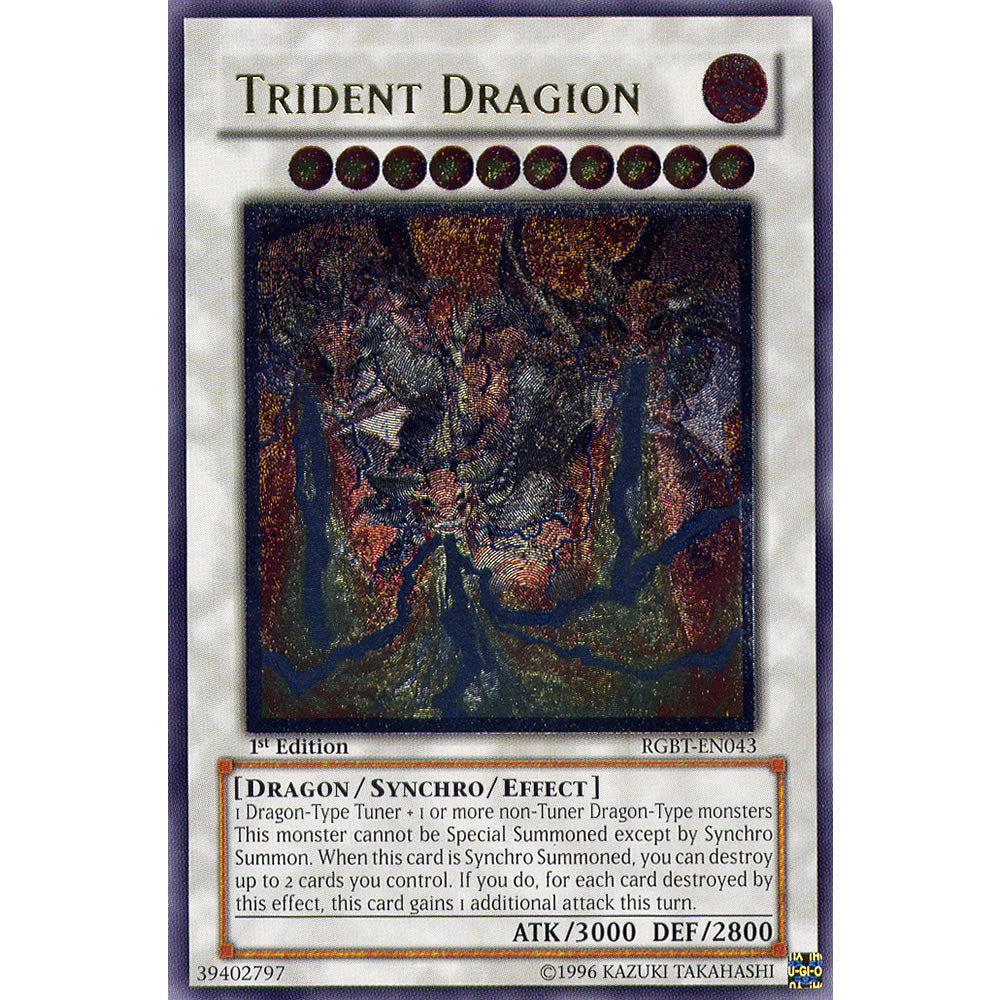 Trident Dragion RGBT-EN043 Yu-Gi-Oh! Card from the Raging Battle Set