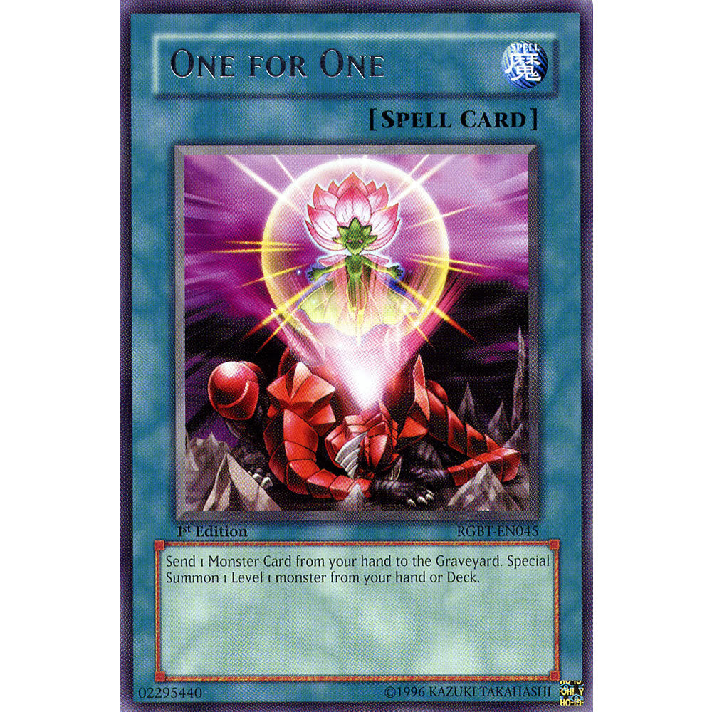 One for One RGBT-EN045 Yu-Gi-Oh! Card from the Raging Battle Set