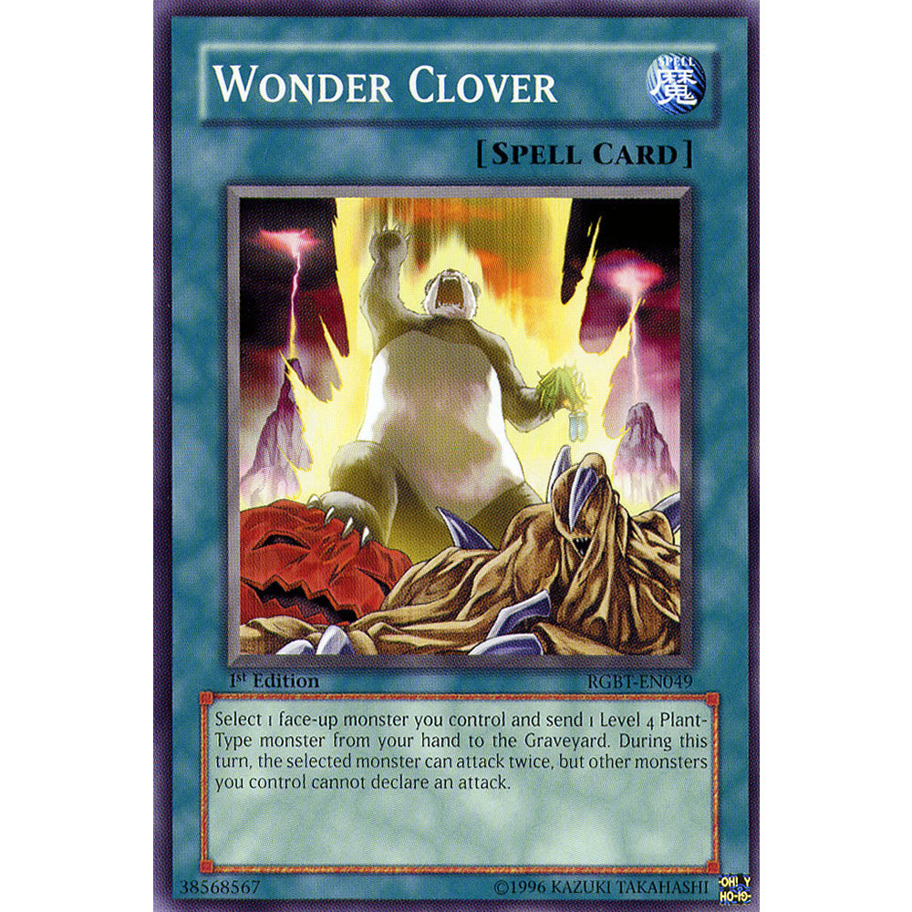 Wonder Clover RGBT-EN049 Yu-Gi-Oh! Card from the Raging Battle Set