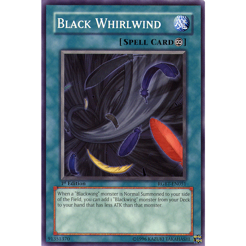 Black Whirlwind RGBT-EN051 Yu-Gi-Oh! Card from the Raging Battle Set