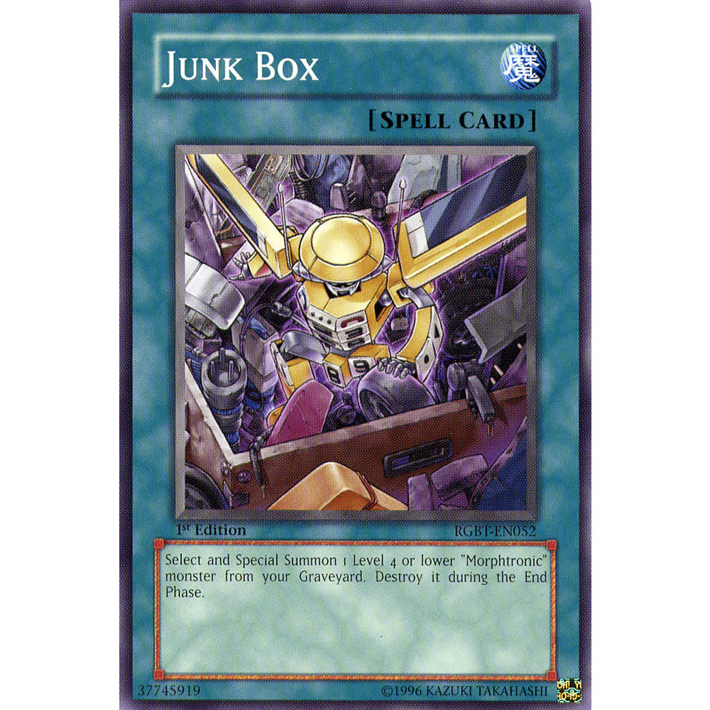 Junk Box RGBT-EN052 Yu-Gi-Oh! Card from the Raging Battle Set