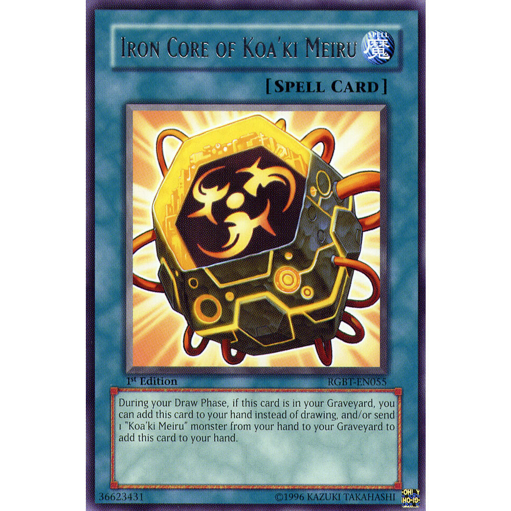 Iron Core of Koa'ki Meiru RGBT-EN055 Yu-Gi-Oh! Card from the Raging Battle Set