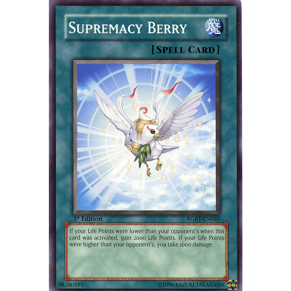 Supremacy Berry RGBT-EN060 Yu-Gi-Oh! Card from the Raging Battle Set
