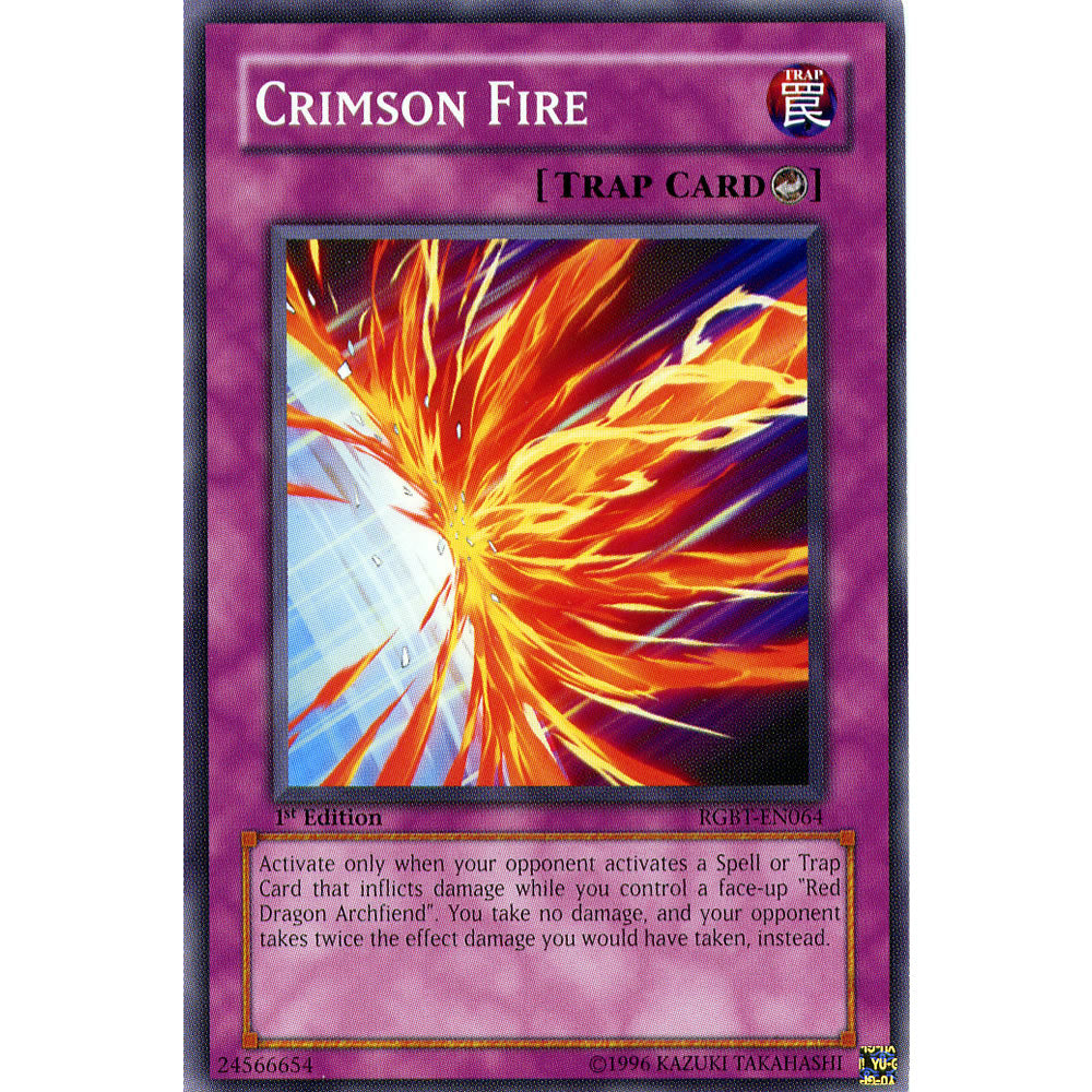 Crimson Fire RGBT-EN064 Yu-Gi-Oh! Card from the Raging Battle Set