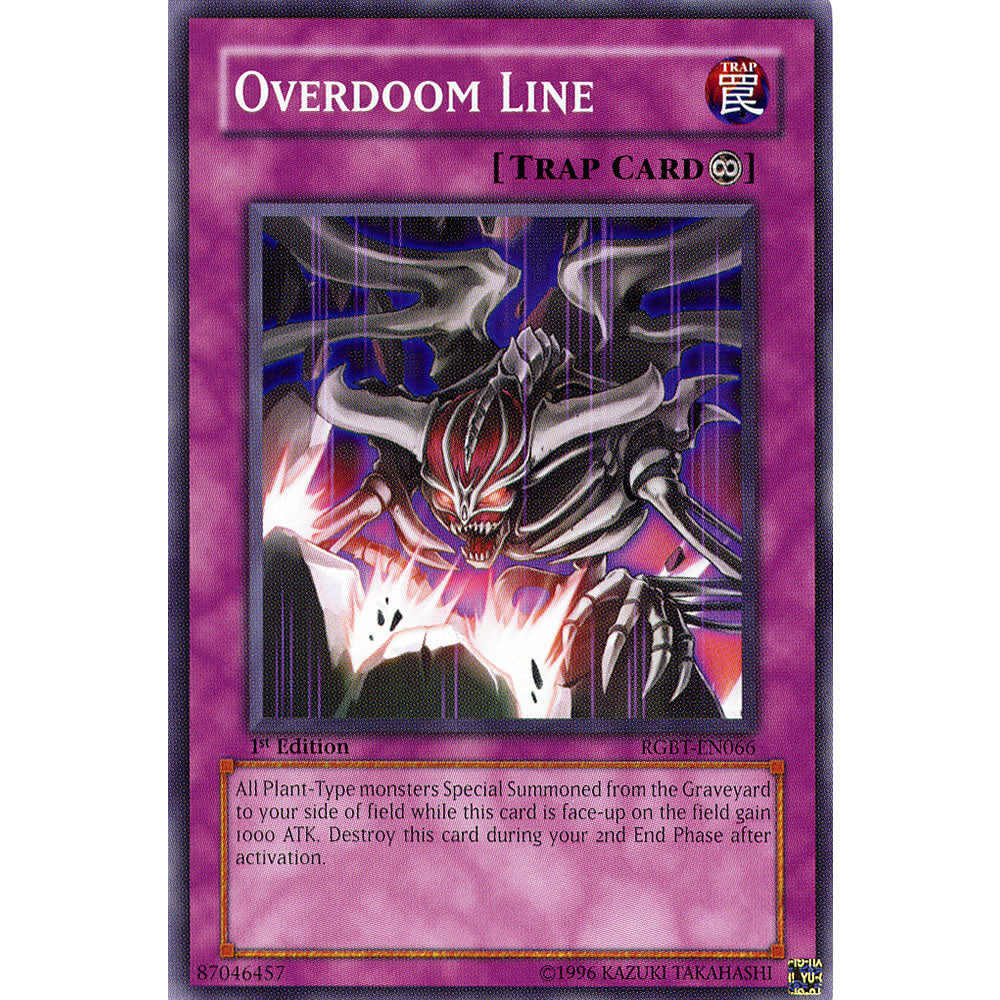 Overdoom Line RGBT-EN066 Yu-Gi-Oh! Card from the Raging Battle Set