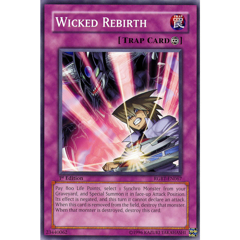 Wicked Rebirth RGBT-EN067 Yu-Gi-Oh! Card from the Raging Battle Set