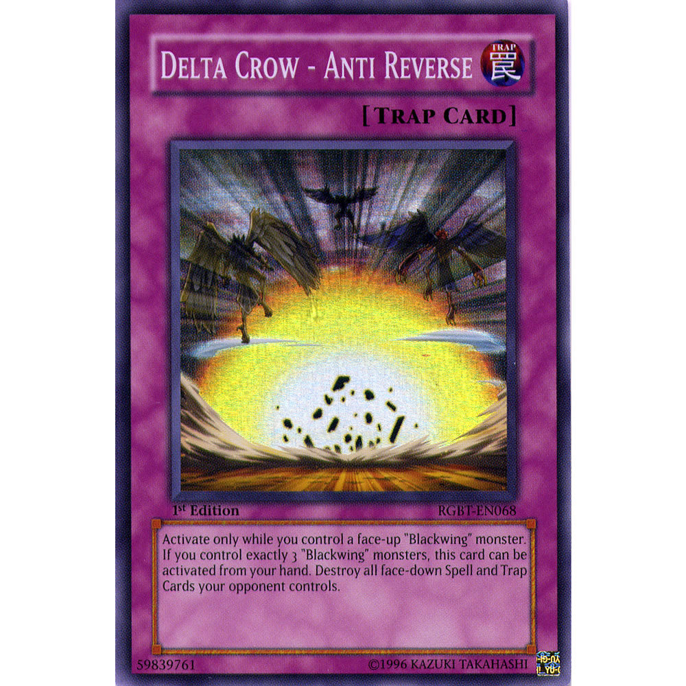 Delta Crow - Anti Reverse RGBT-EN068 Yu-Gi-Oh! Card from the Raging Battle Set