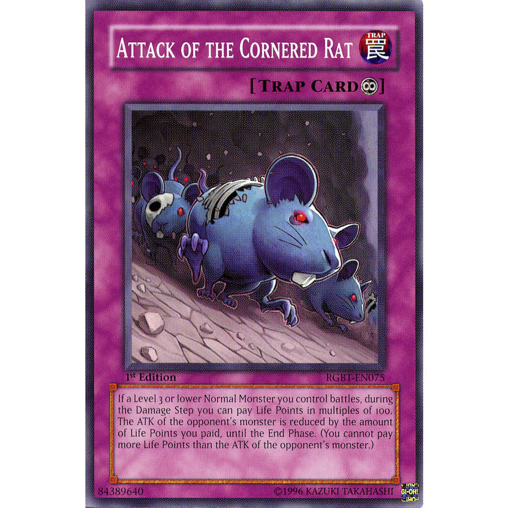 Attack of the Cornered Rats RGBT-EN075 Yu-Gi-Oh! Card from the Raging Battle Set