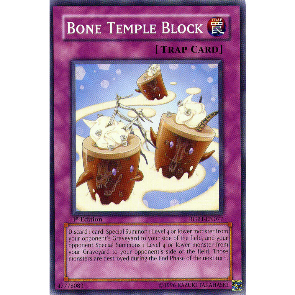 Bone Temple Block RGBT-EN077 Yu-Gi-Oh! Card from the Raging Battle Set