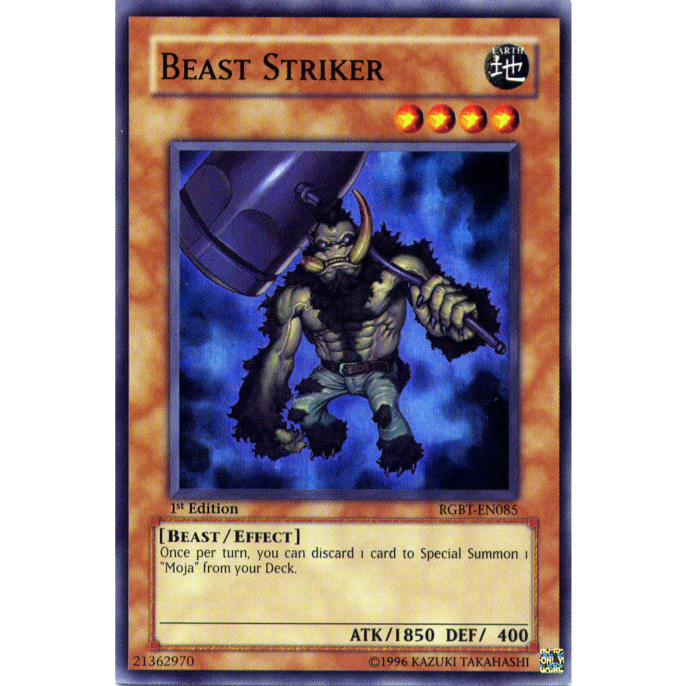 Beast Striker RGBT-EN085 Yu-Gi-Oh! Card from the Raging Battle Set