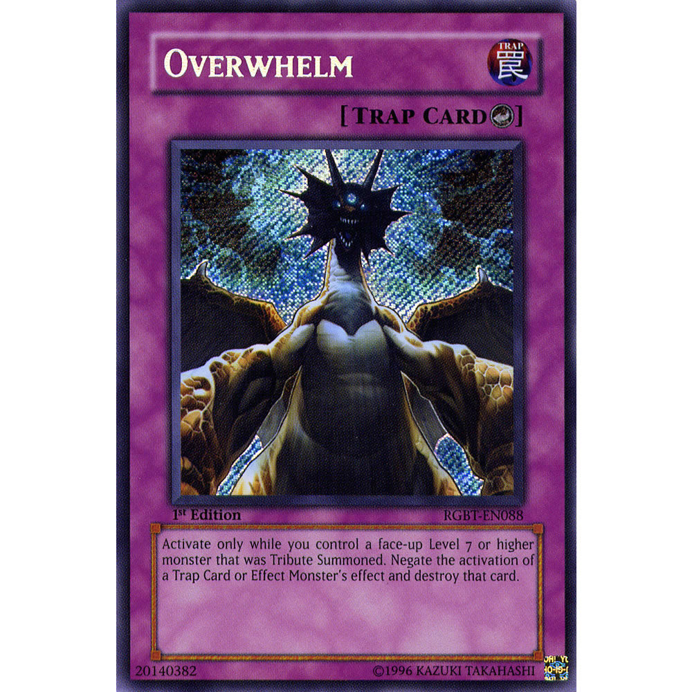 Overwhelm RGBT-EN088 Yu-Gi-Oh! Card from the Raging Battle Set