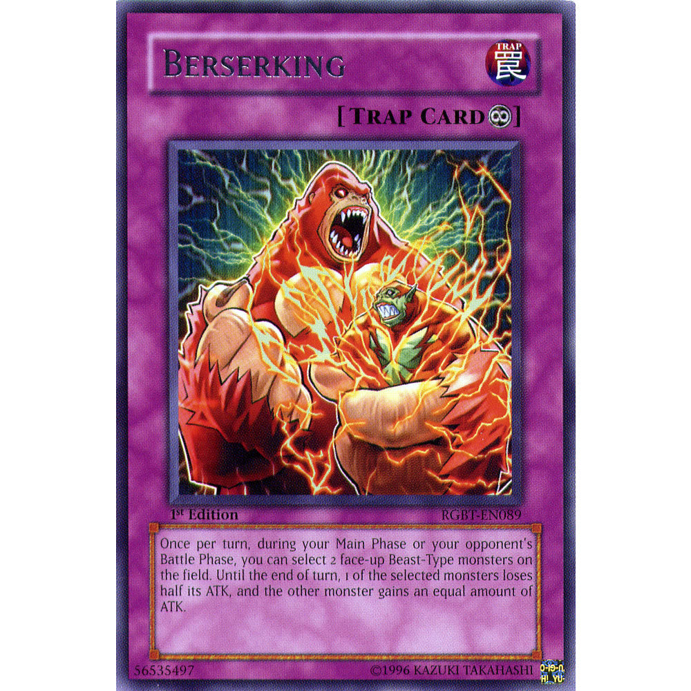 Berserking RGBT-EN089 Yu-Gi-Oh! Card from the Raging Battle Set