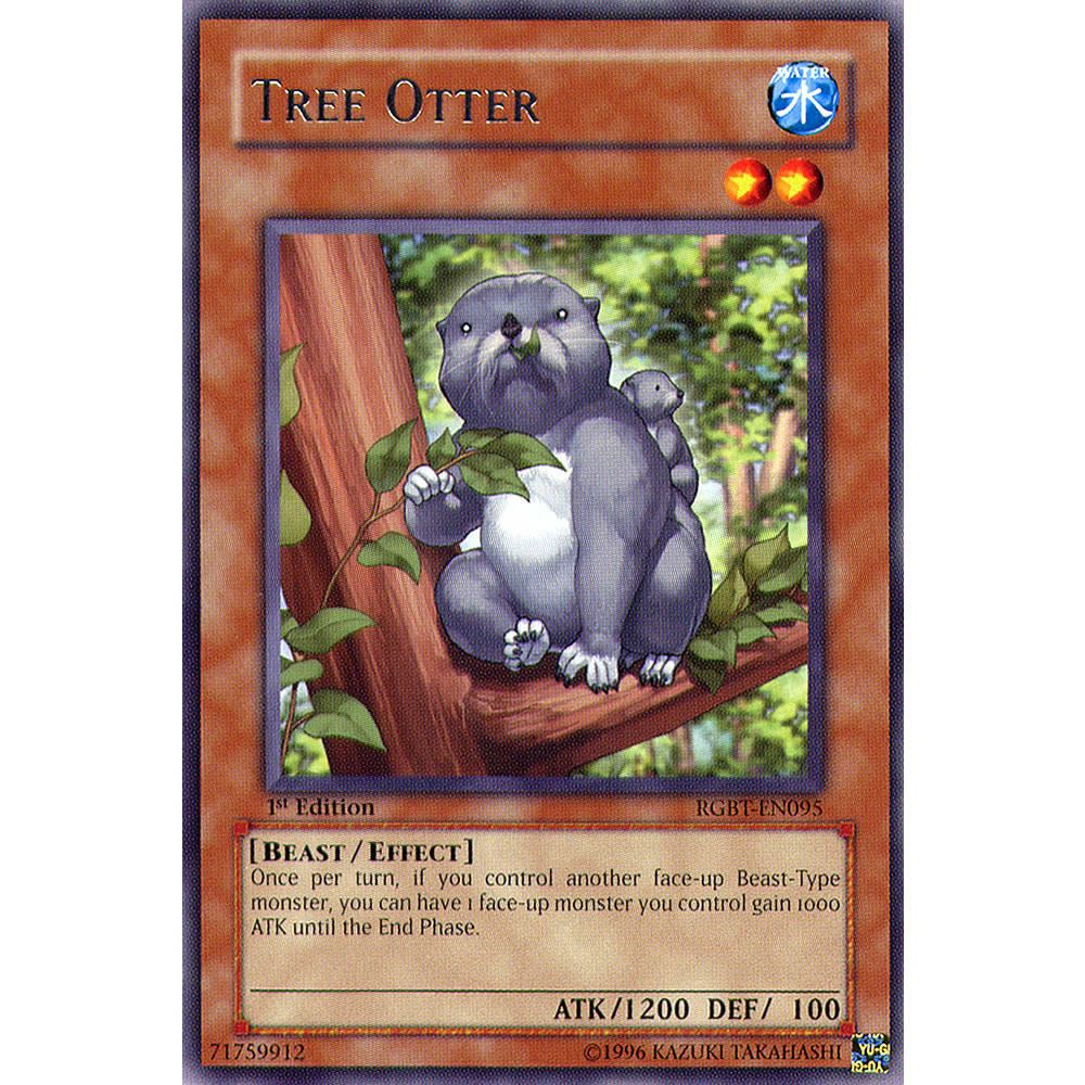 Tree Otter RGBT-EN095 Yu-Gi-Oh! Card from the Raging Battle Set