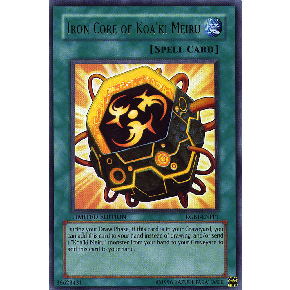 Iron Core of Koa'ki Meiru RGBT-ENPP1 Yu-Gi-Oh! Card from the Raging Battle Set