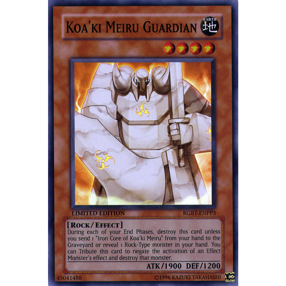 Koa'ki Meiru Guardian RGBT-ENPP3 Yu-Gi-Oh! Card from the Raging Battle Set