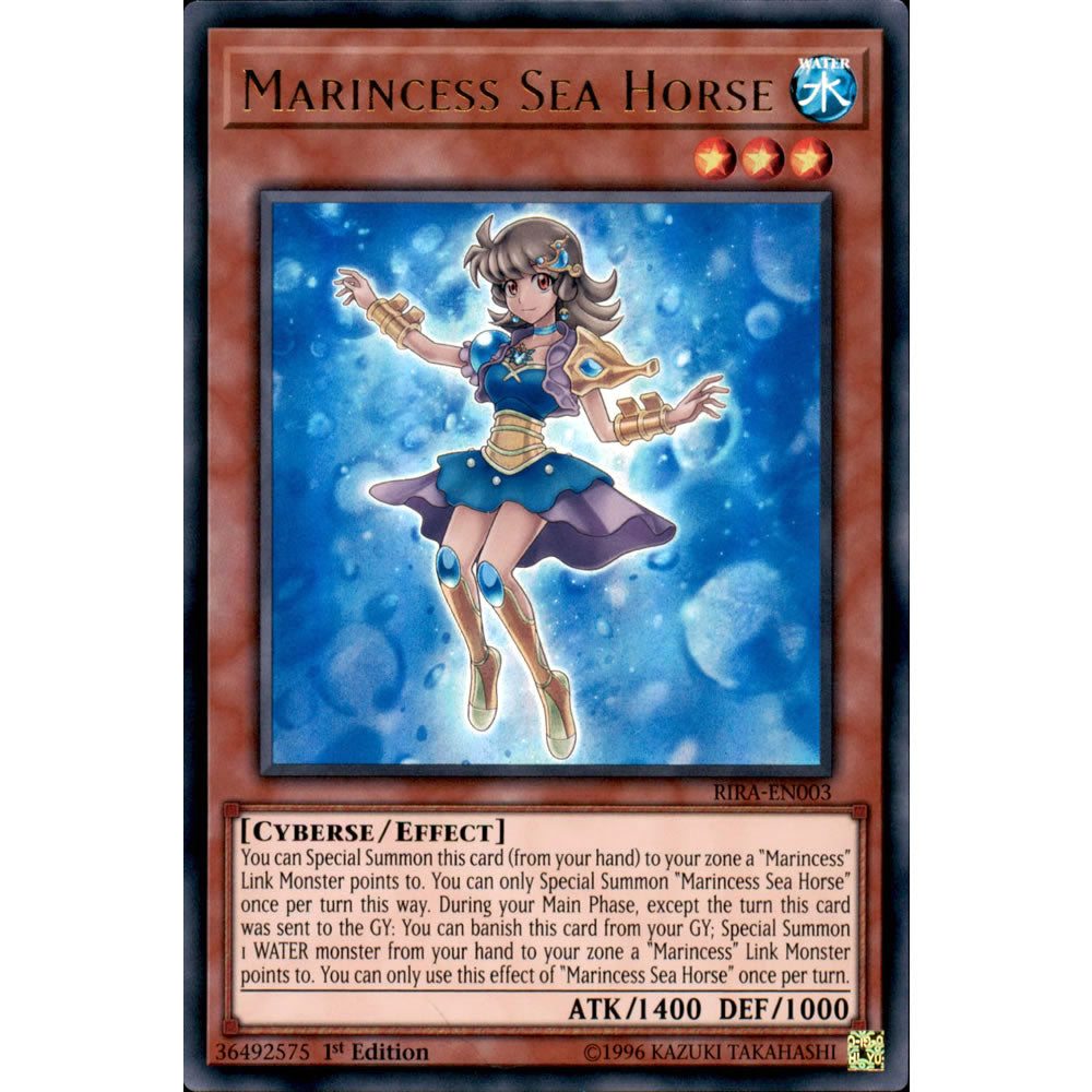 Marincess Sea Horse RIRA-EN003 Yu-Gi-Oh! Card from the Rising Rampage Set