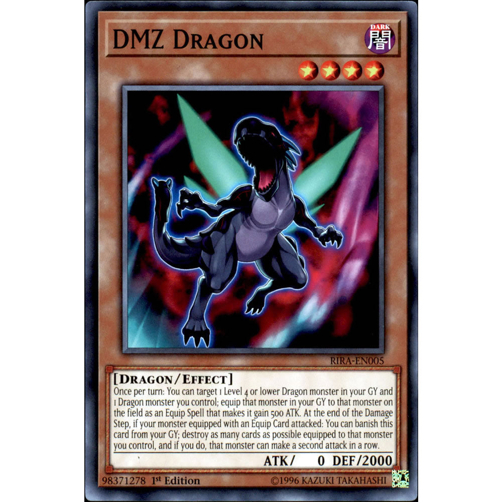 DMZ Dragon RIRA-EN005 Yu-Gi-Oh! Card from the Rising Rampage Set