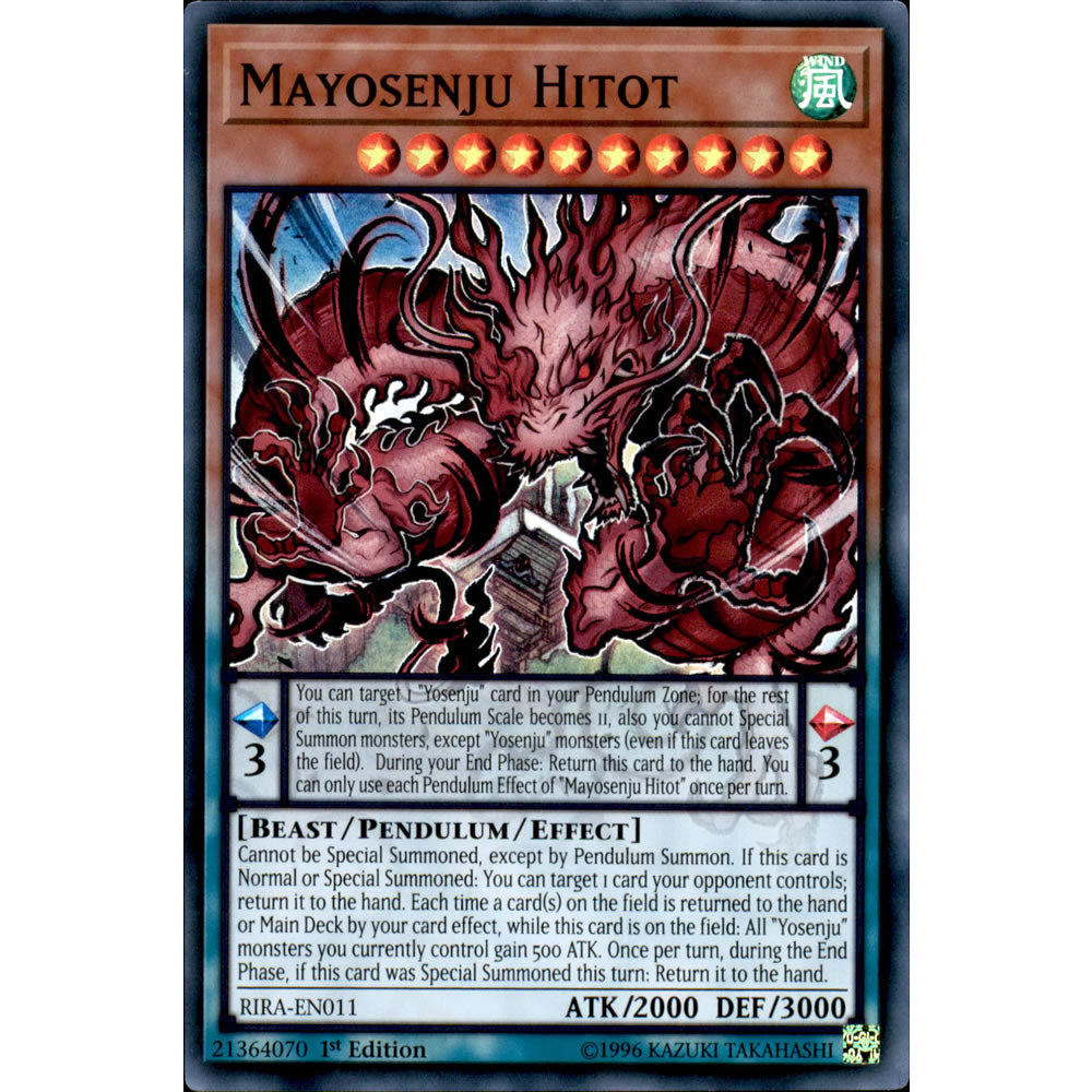 Mayosenju Hitot RIRA-EN011 Yu-Gi-Oh! Card from the Rising Rampage Set