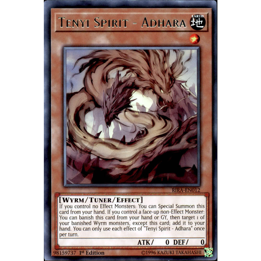 Tenyi Spirit - Adhara RIRA-EN012 Yu-Gi-Oh! Card from the Rising Rampage Set