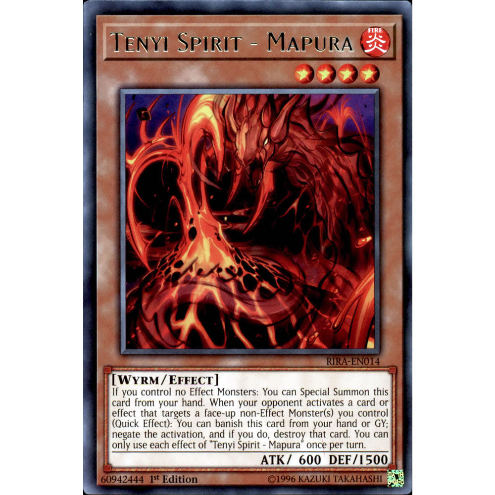 Tenyi Spirit - Mapura RIRA-EN014 Yu-Gi-Oh! Card from the Rising Rampage Set