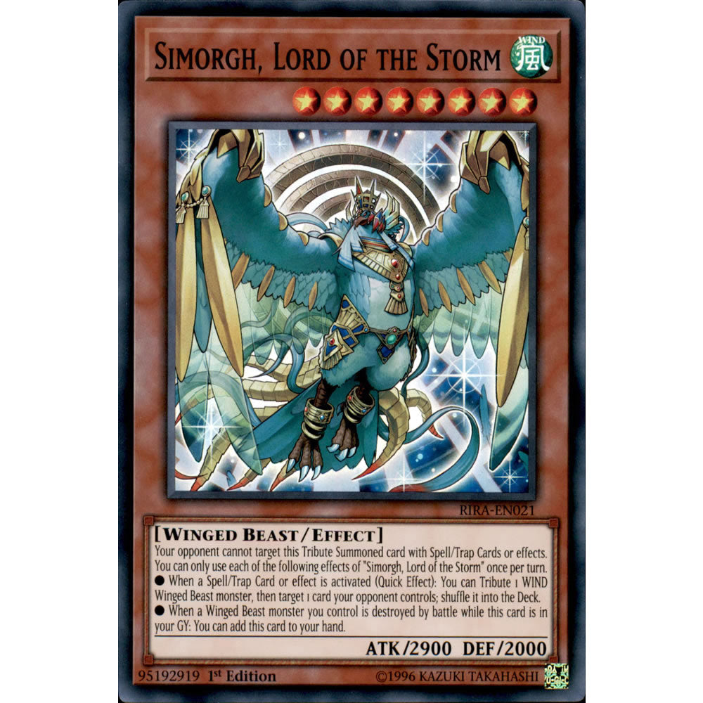 Simorgh, Lord of the Storm RIRA-EN021 Yu-Gi-Oh! Card from the Rising Rampage Set
