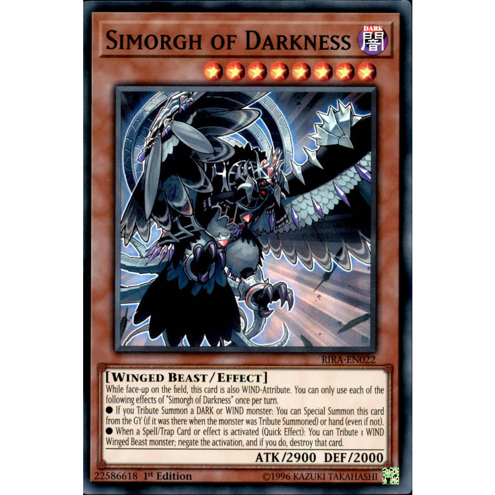 Simorgh of Darkness RIRA-EN022 Yu-Gi-Oh! Card from the Rising Rampage Set