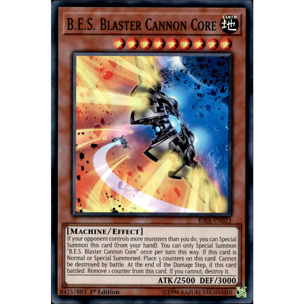 B.E.S. Blaster Cannon Core RIRA-EN023 Yu-Gi-Oh! Card from the Rising Rampage Set