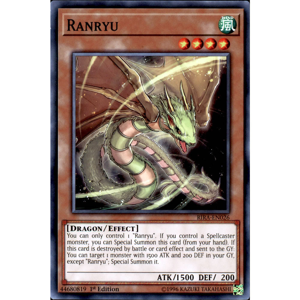 Ranryu RIRA-EN026 Yu-Gi-Oh! Card from the Rising Rampage Set