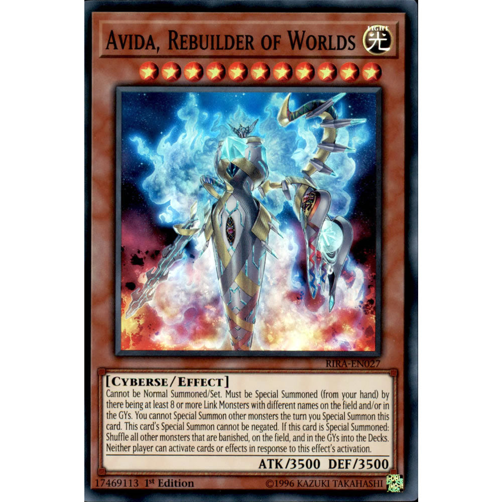 Avida, Rebuilder of Worlds RIRA-EN027 Yu-Gi-Oh! Card from the Rising Rampage Set