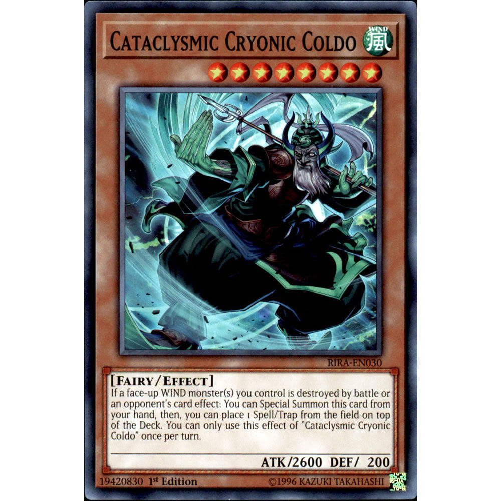Cataclysmic Cryonic Coldo RIRA-EN030 Yu-Gi-Oh! Card from the Rising Rampage Set