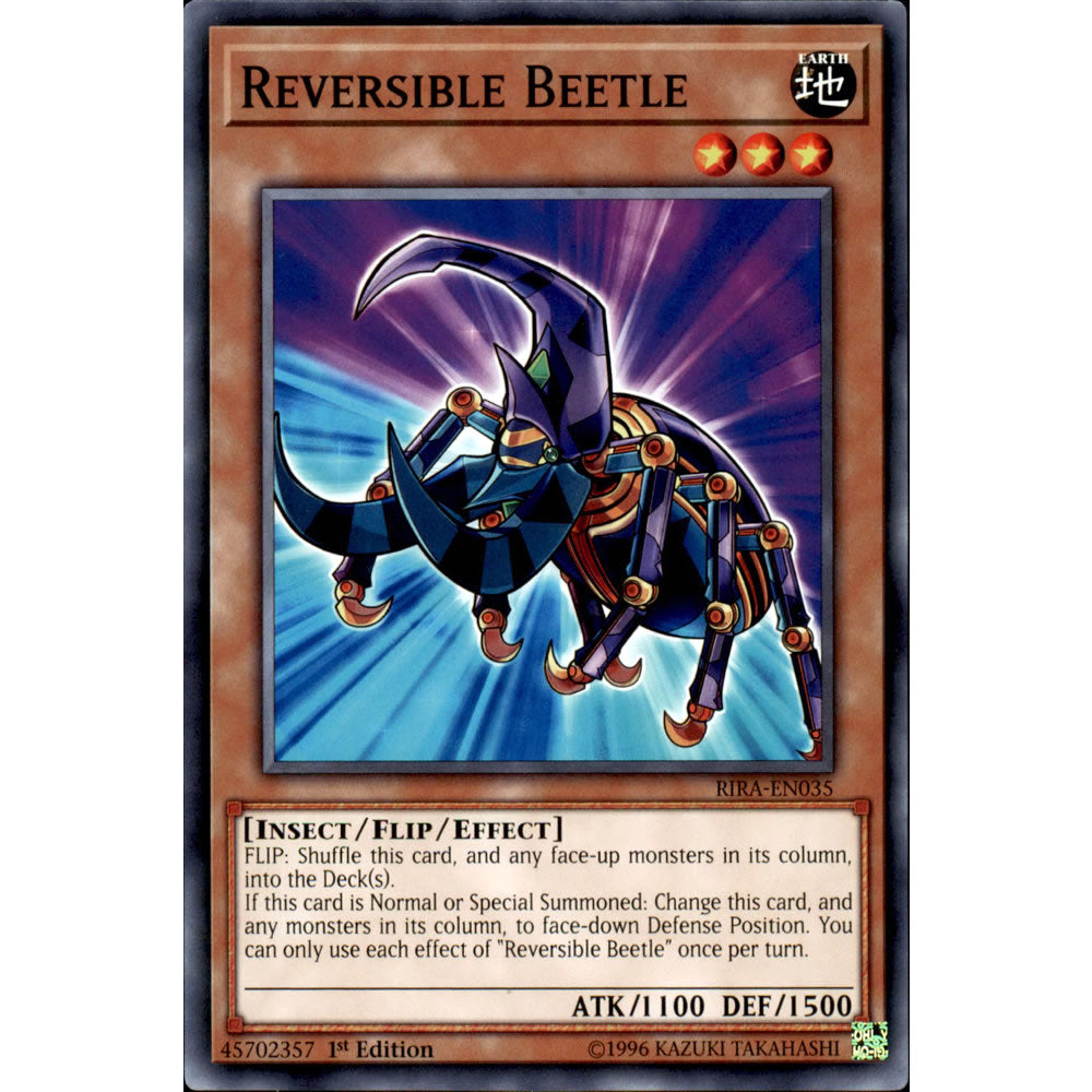 Reversible Beetle RIRA-EN035 Yu-Gi-Oh! Card from the Rising Rampage Set