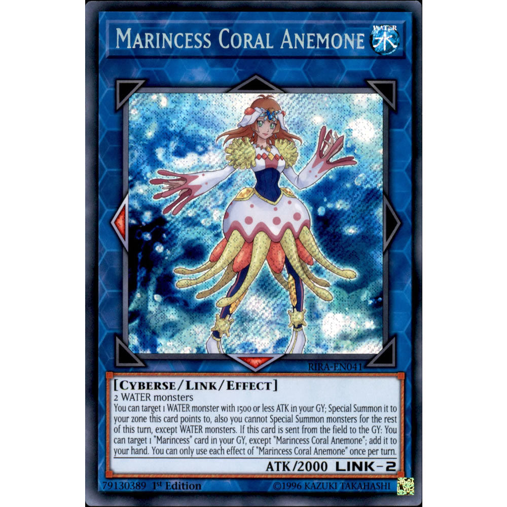 Marincess Coral Anemone RIRA-EN041 Yu-Gi-Oh! Card from the Rising Rampage Set