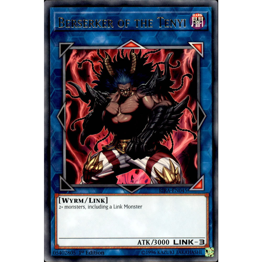 Berserker of the Tenyi RIRA-EN045 Yu-Gi-Oh! Card from the Rising Rampage Set