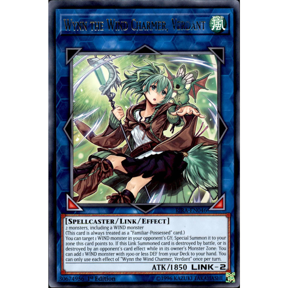 Wynn the Wind Charmer, Verdant RIRA-EN046 Yu-Gi-Oh! Card from the Rising Rampage Set