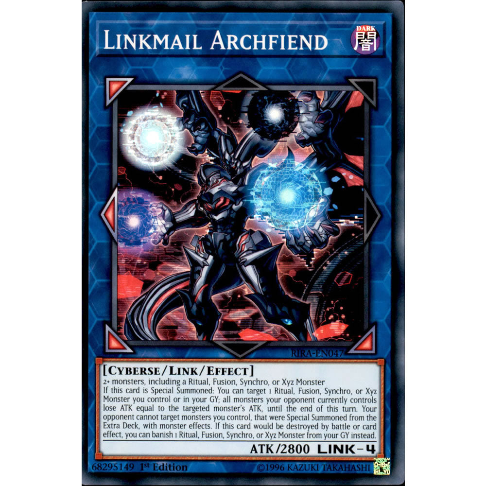 Linkmail Archfiend RIRA-EN047 Yu-Gi-Oh! Card from the Rising Rampage Set