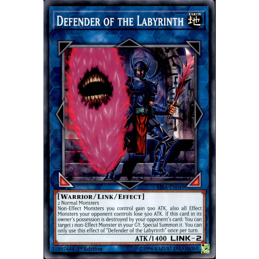 Defender of the Labyrinth RIRA-EN049 Yu-Gi-Oh! Card from the Rising Rampage Set