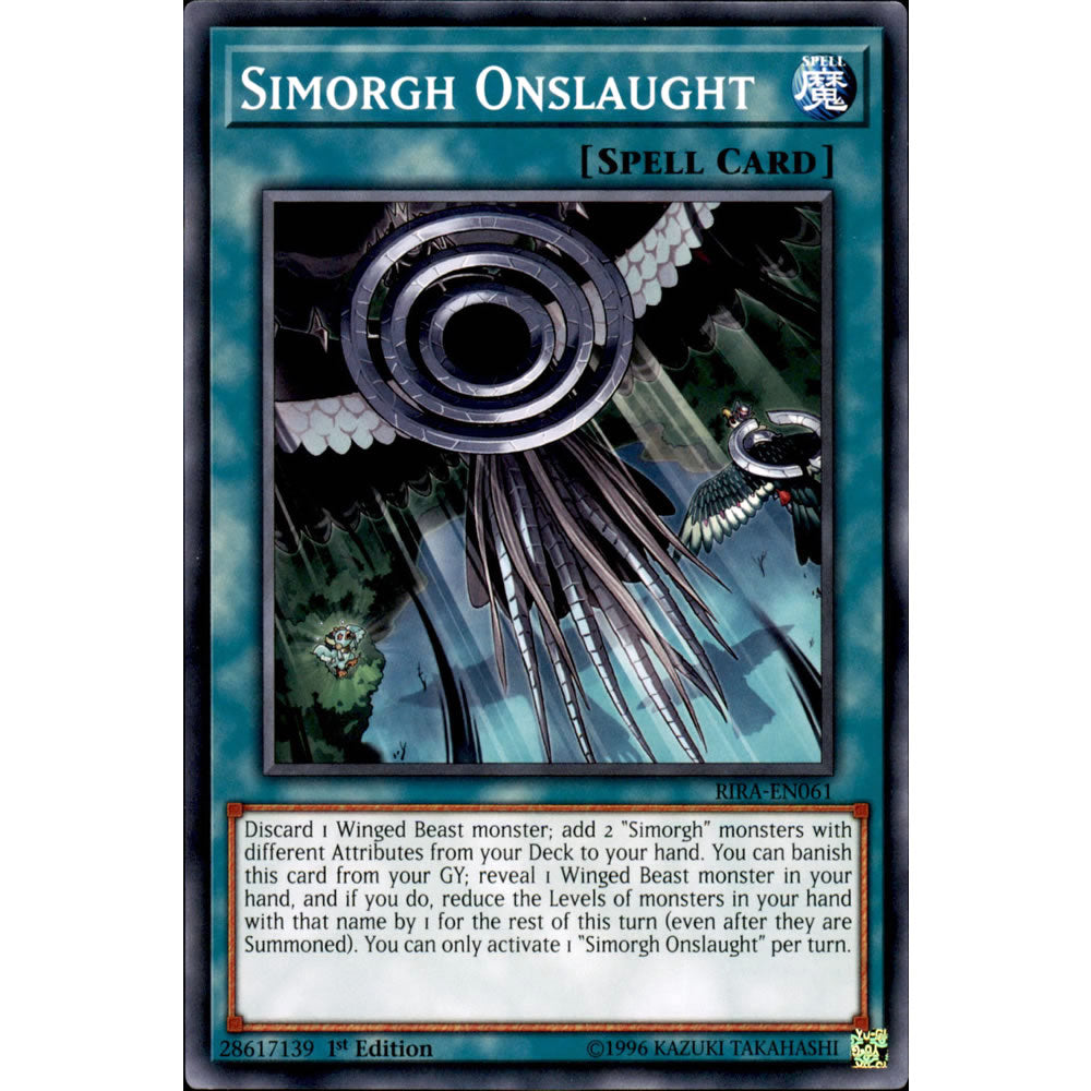 Simorgh Onslaught RIRA-EN061 Yu-Gi-Oh! Card from the Rising Rampage Set