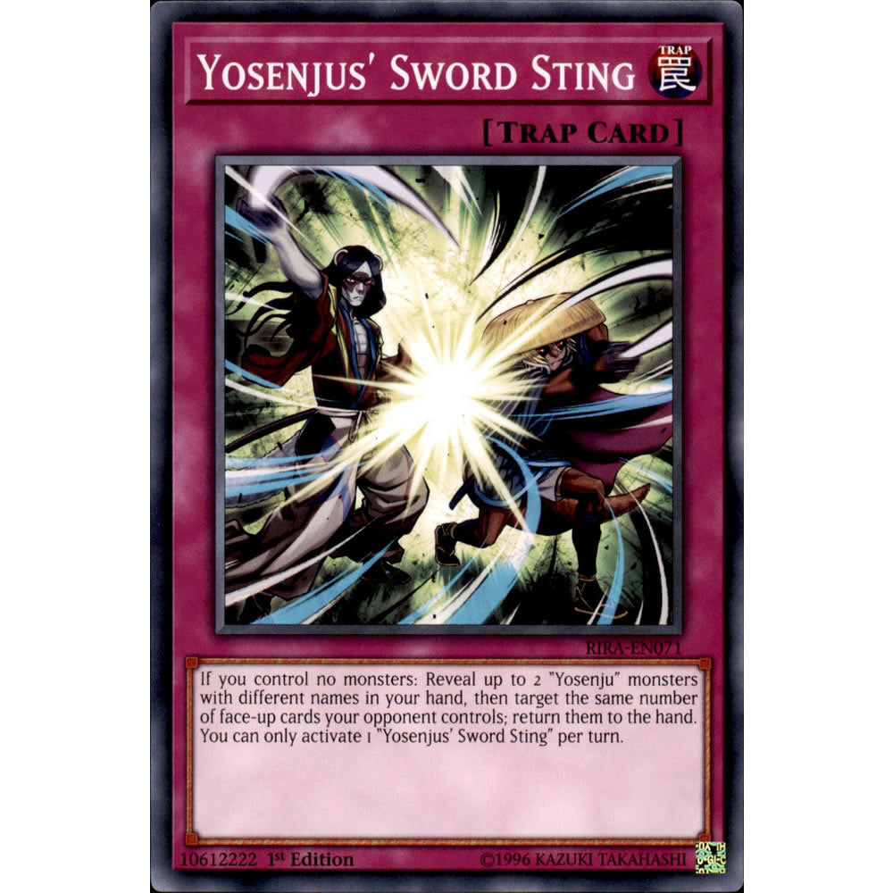 Yosenjus' Sword Sting RIRA-EN071 Yu-Gi-Oh! Card from the Rising Rampage Set