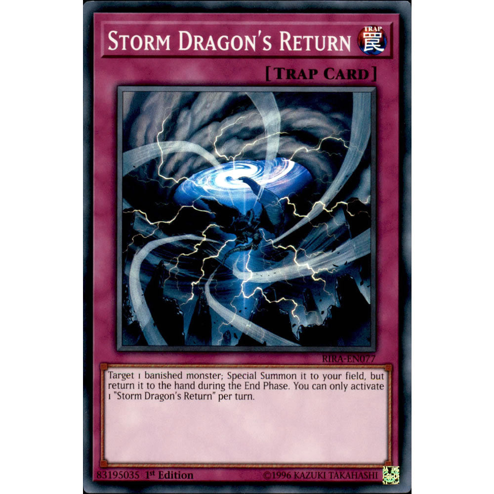 Storm Dragon's Return RIRA-EN077 Yu-Gi-Oh! Card from the Rising Rampage Set