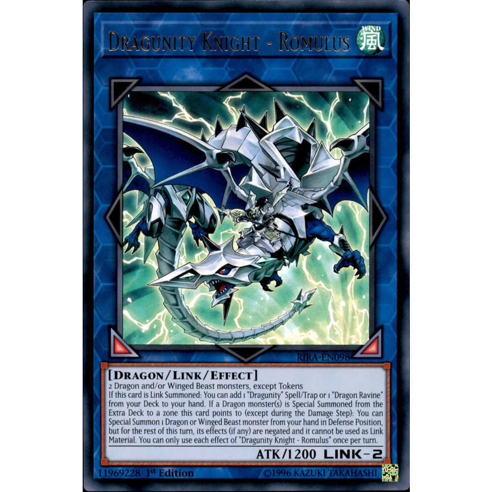 Dragunity Knight - Romulus RIRA-EN098 Yu-Gi-Oh! Card from the Rising Rampage Set