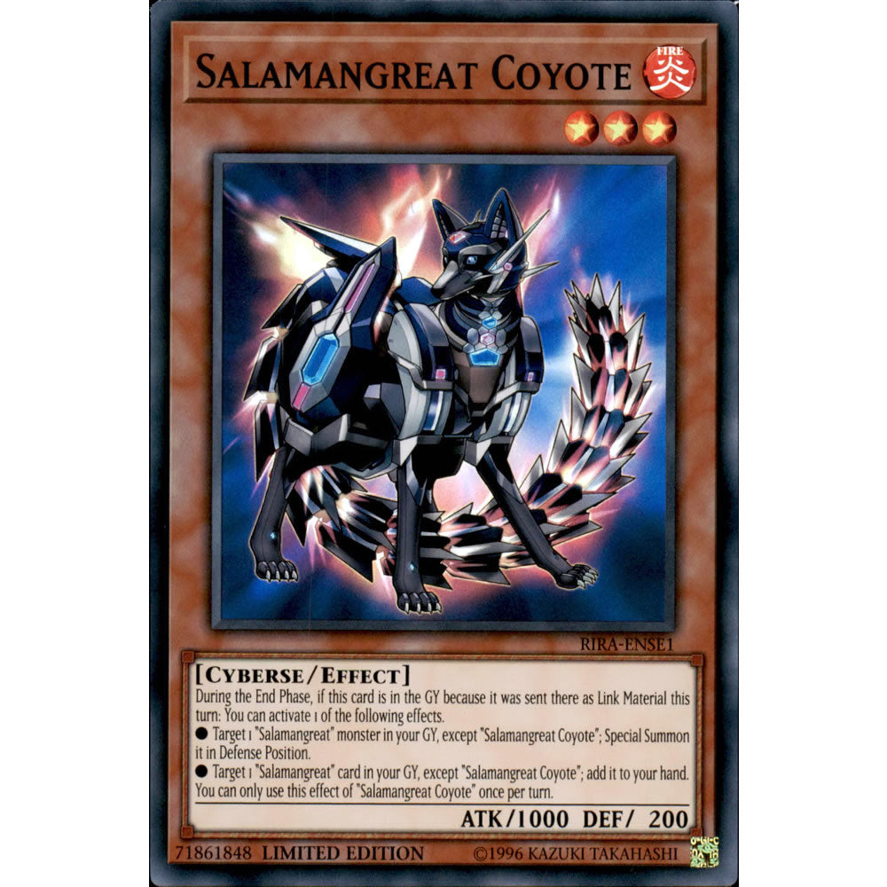 Salamangreat Coyote RIRA-ENSE1 Yu-Gi-Oh! Card from the Rising Rampage Special Edition Set